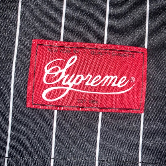 Supreme Pinstripe Baseball Jersey - Picture 4 of 4